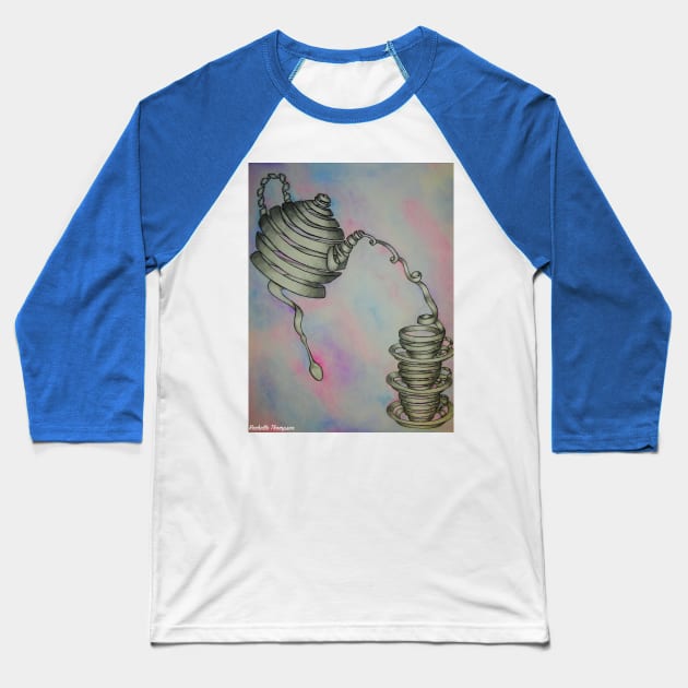 Wrapped Teacups Baseball T-Shirt by Rororocker